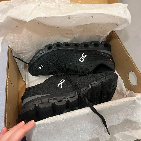 NIB Auth On Sz 9 Women’s Black Eclipse Cloud X 4 Running Sneakers Shoes Rt $160! - Picture 11 of 16